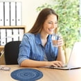 thumbnail image 3 of Antiskid Heat Insulation Mats Nnitting Circle Table Placemat Dinner Kitchen Pad, 3 of 4