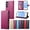 Rose Red, variant on Leather Wallet Phone Case For Samsung Galaxy A56 A36 A26 A16 A06 A55 A35 A25 A15 A05 A05S A54 A34 A24 A14 A04 A04S Phone Case Wallet Case Leather Phone Cover Card Zipper