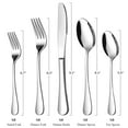 thumbnail image 6 of AMBLER 30 Piece Silverware Set, Service for 6 Mirror Polished Knives Forks Spoons Kitchen Utensils Set for Home Kitchen Restaurant, 6 of 8