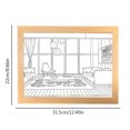 thumbnail image 3 of Atmósfera lámpara de mesa lámpara moderna pintura para decoración de pared dormitorio (D) Tmvgtek Para estrenar, 3 of 3