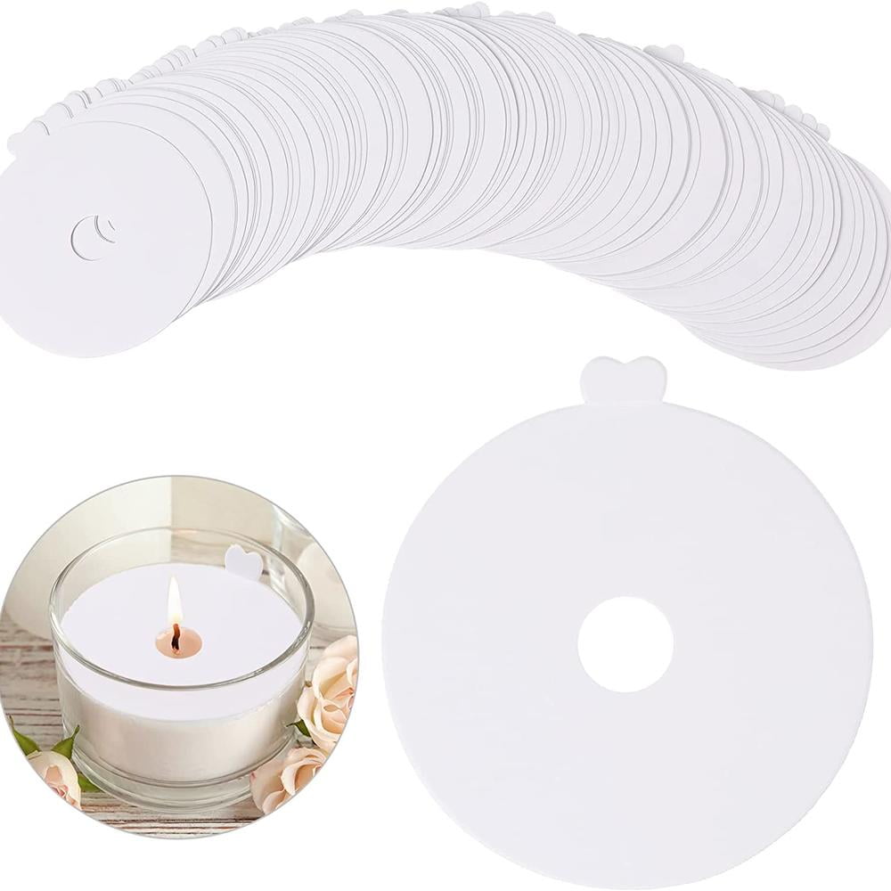 MINM 100 Pieces Candle Dust Lids Candle Drip Protectors Disposable