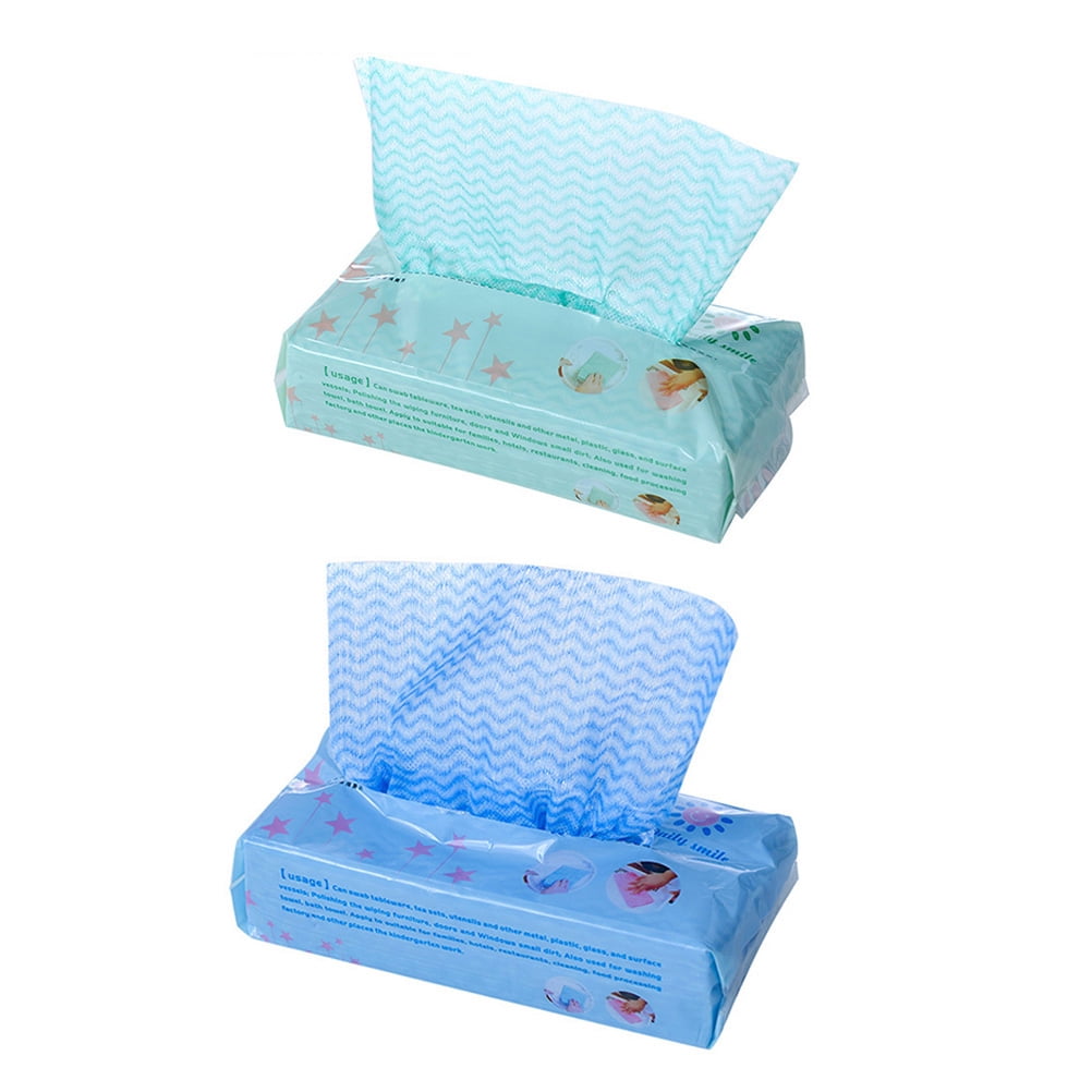 160pcs/2 Packs Disposable Dish Cloth Cleaning & Washing Dishes Oil Wiping Towel