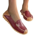 thumbnail image 2 of Sngxgn Flat Shoes for Women Classic Slip On Ballet Shoes Comfortable Dress Shoes(Wine,37), 2 of 7