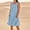 Sky Blue, variant on ZHUGeLI Summer Dresses for Women Beach Sundress Solid Color Casual Sleeveless Cotton Linen Loose Fitting Dress with Pockets