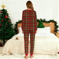 thumbnail image 5 of qelini 2 Piece Pajamas for Women Button down Christmas Long Sleeve Shirt and Pant with Pocket Soft Holiday Sleepwear, 5 of 5