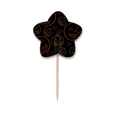 thumbnail image 1 of Recubrimiento de calabaza patron Hallowmas Selección de pastelitos Star lable Flag en palillos de dientes, 1 of 3