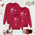 thumbnail image 2 of SJLDQY Christmas Matching Family Pajamas Sets Xmas Reindeer Graphic Pullover Sweatshirt for Family Soft Warm Holiday Party Festival Tops for Men Women And Kids, 2 of 4
