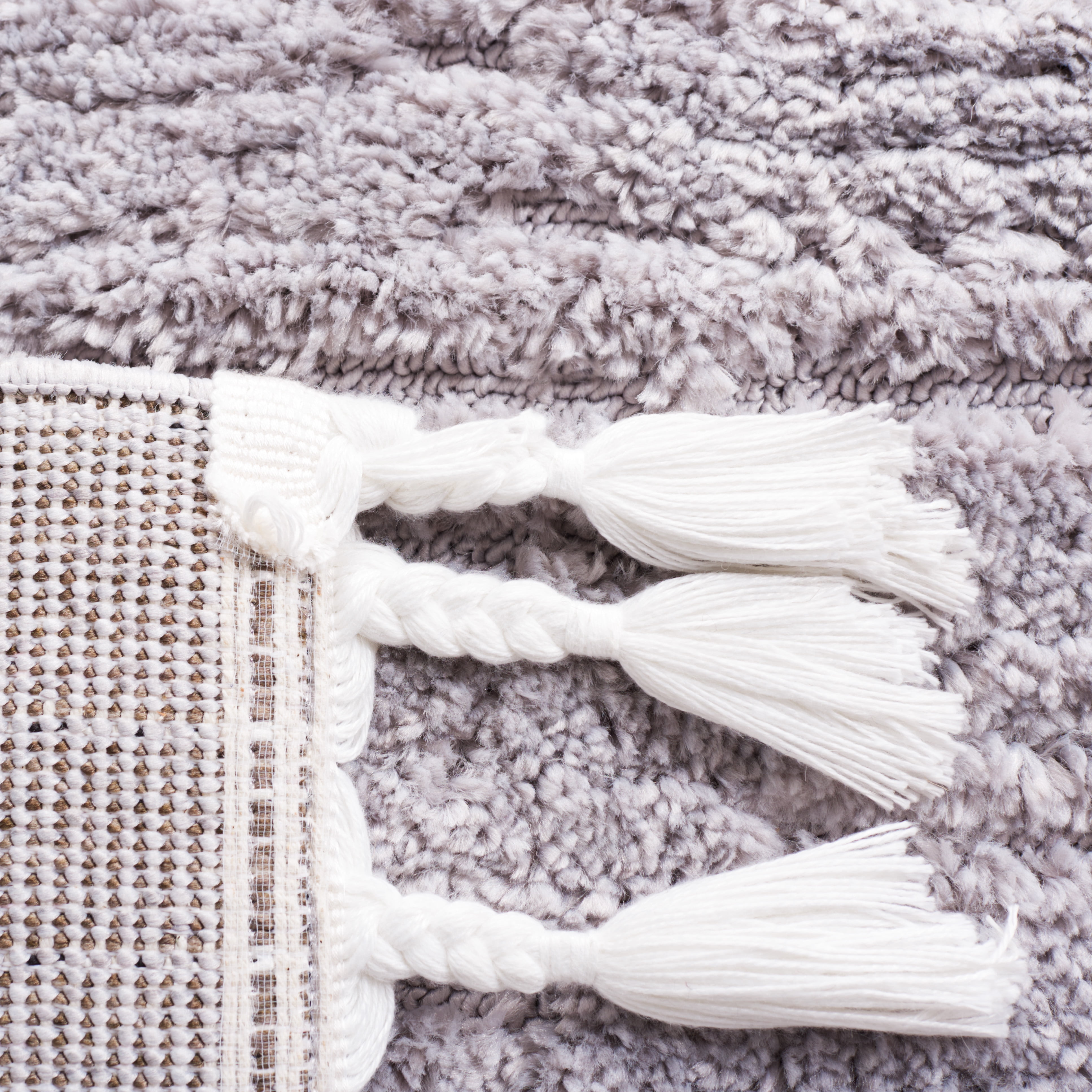 SAFAVIEH Marrakesh Handan Distressed Polyester Area Rug, Grey/Light Grey, 6'7" x 6'7" Square