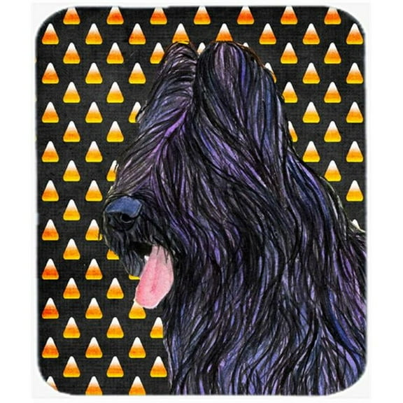 Carolines Treasures  Briard Candy Corn Halloween Portrait Mouse Pad
