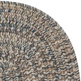 thumbnail image 2 of Colonial Mills 2' x 11' Navy Blue and Tan Brown All Purpose Handmade Reversible Oval Mudroom Area, 2 of 2