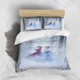 thumbnail image 2 of Disney Cartoon Frozen Elsa Print Three Piece Bedding Set Cover Set With Pillowcase Children or Adults King Queen Full Twin Size, 2 of 5