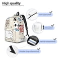 thumbnail image 5 of Daiia Hand Drawn Animals Vintage Canvas Backpack for Men and Women ,Hiking Backpack,Travel Laptop Bag for School,Large Capacity Backpack, 5 of 8