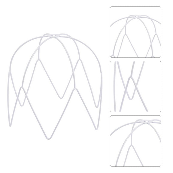 WRISTBIQUE Unique Iron Lamp Frame Simple Design White DIY Enthusiasts Various Scenes 1Pack