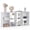 White, variant on JIOABL 8 Cube Storage Organizer, Open Corner Bookshelf with Removable Back Panels for Living Room Bedroom Office, Black
