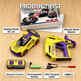 thumbnail image 3 of Funtogether Toys 3-in-1 Remote Control Car, 2.4GHz Drift RC Car with Infrared Battle Gun, Stunt Flip Function & Rechargeable Design, Interactive Toy Vehicle Gift for Kids, Boys and Girls Ages 6-12, 3 of 8
