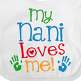 thumbnail image 4 of Inktastic My Nani Grandma Loves Me Boys or Girls Baby Bib, 4 of 4