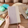 thumbnail image 3 of 8PCS Cardboard Weaving Looms & 12PCS Safety Plastic Sewing Needles Wide Card Loom Weaving Boards Loom Tools for Beginners Knitting Crochet Tapestry Handmade Arts Crafts 10x6 Inch for DIY, 3 of 7