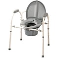 thumbnail image 1 of Comfort Plus - Bedside Commode  Toilet    and Raised Toilet Seat - Extra Wide Ergonomic Design  Adjustable Height  lb Capacity  Tool- Assembly, 1 of 9