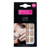 SALON PERFECT ARTIFICIAL NAIL - NUDE WITH GOLD GLITTER