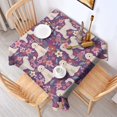 thumbnail image 2 of Goldendoodle Dog and Flower Floral Square Tablecloth,Waterproof Square Table Cover,Wipeable Spillproof Washable Table Cover for Home Kitchen Party Decor 42"X42"(107x107cm), 2 of 6