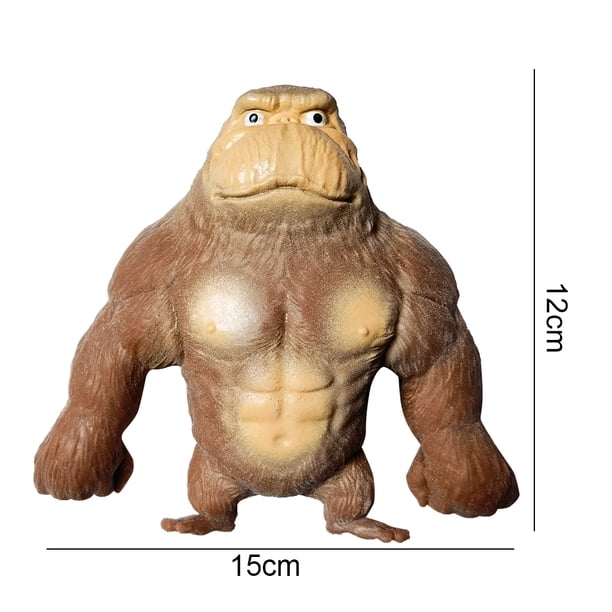 OrangutánMuñeca multiusos de TPR para niños juguete de ejercicio para dedos Ehuebsd con pegamento suave juguetes para aliviar el estrés Regalos divertidos para amasar