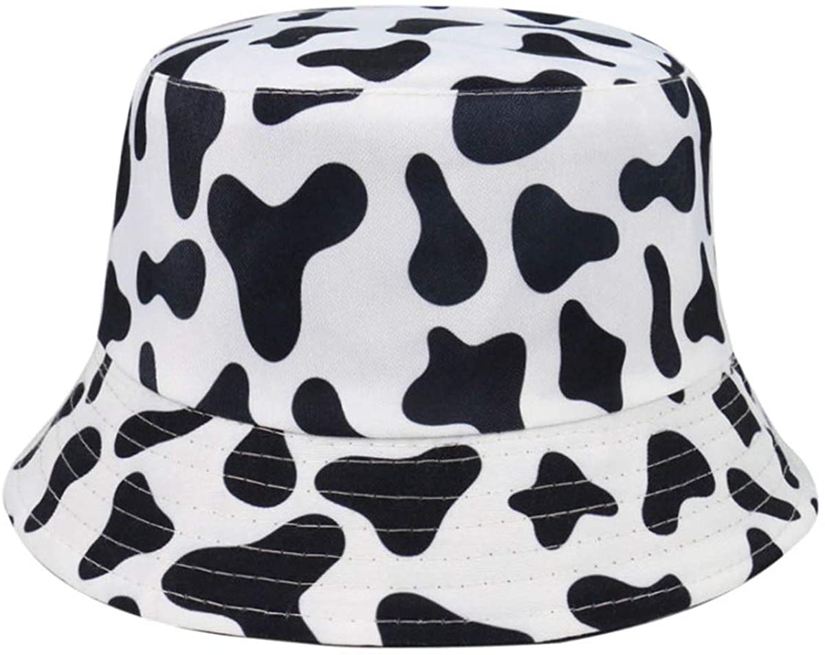 Unisex Cow Pattern Print Bucket-Hat 