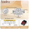 thumbnail image 6 of Yndra Heart Shaped Engagement Ring Set for Women,5A CZ Halo Wedding Ring Set,925 Sterling Silver Plated Stackable Promise Rings,Dainty Wedding Jewelry Gift for Her Size 7, 6 of 10