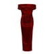 thumbnail image 3 of Gibobby Vestidos largos elegantes Moda Color sólido Manga corta Un cuello Corte Vestido formal sexy Mujer Noche(Rojo,M), 3 of 5