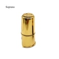 thumbnail image 1 of MYG Eb Alto Soprano Tenor Saxophone Mouthpiece Gold Plated Cap Brass Protective Cap, 1 of 5