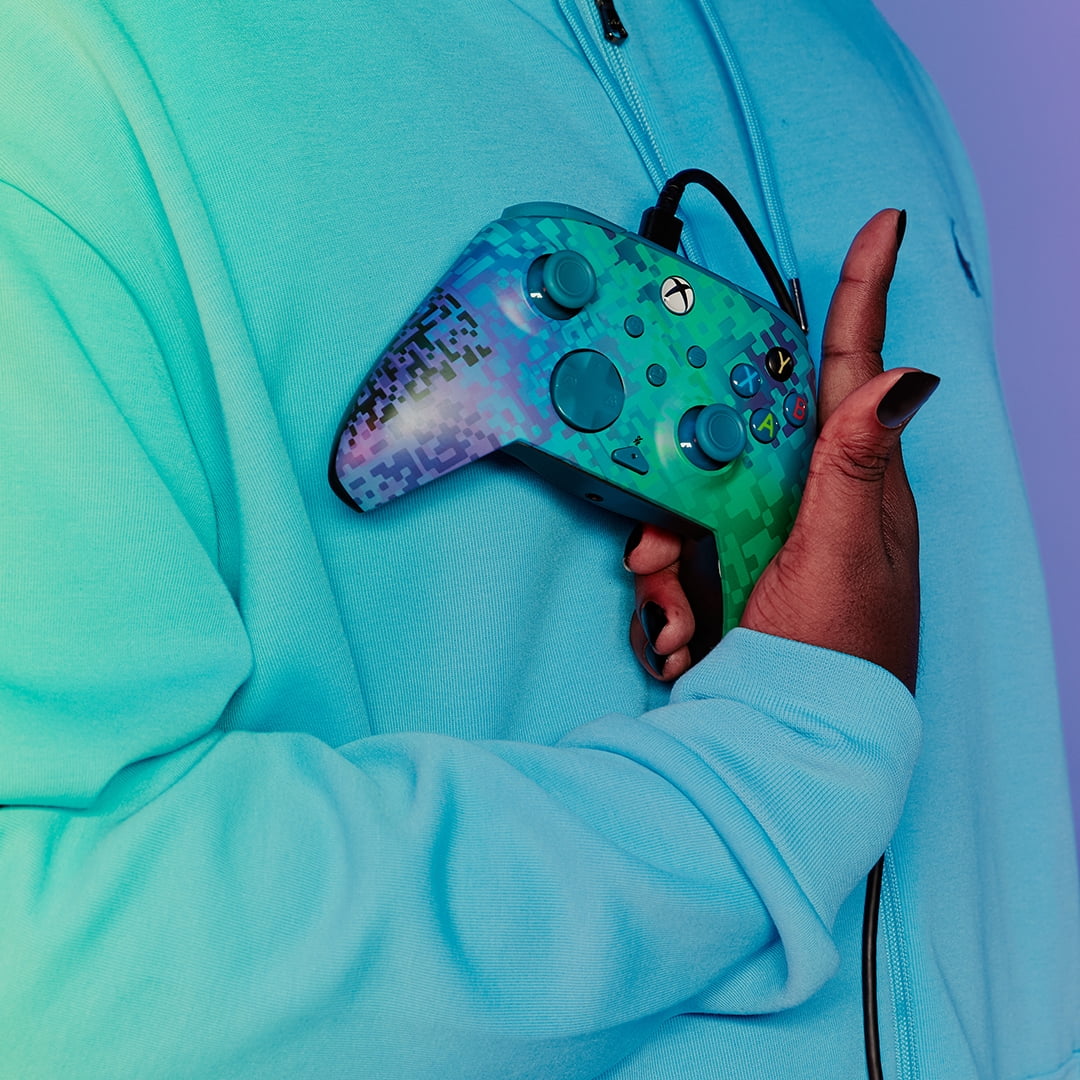 PDP REMATCH Advanced Wired Controller: Glitch Green For Xbox Series X|S, Xbox One, & Windows 10/11 PC