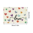 thumbnail image 2 of Artoid Mode Valentine's Day Placemat Red Love Wedding Holiday Table Mat 1 Count, 2 of 3