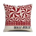 thumbnail image 5 of Christmas Pillowcases 18x18 Set of 4 Cute Xmas Tree  Pillow Cases Linen Cushion Cover Christmas Decorations for Home Bed Couch, 5 of 8