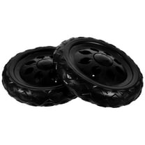 Toyandona 2Pcs Black Caster Wheels for Cart Replacement Suitable for Shopping Cart and Wheelchair Use