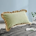 thumbnail image 5 of Pillow Covers under $5! kkbbma Ruffle Pillow Cases Standard Size, Ruffled Pillow Covers, Wrinkle Resistant Pillowcases 18.89×29.1 inch, Ruffled Pillow Shams, 5 of 6
