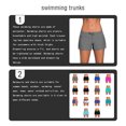 thumbnail image 4 of Swimsuit Solid Good Elasticity Fast Four Corner Design and Drying Fashionable Simple Widened Trouser Legs Cold Gentle Shorts Breathable Swimwear Gary L, 4 of 6