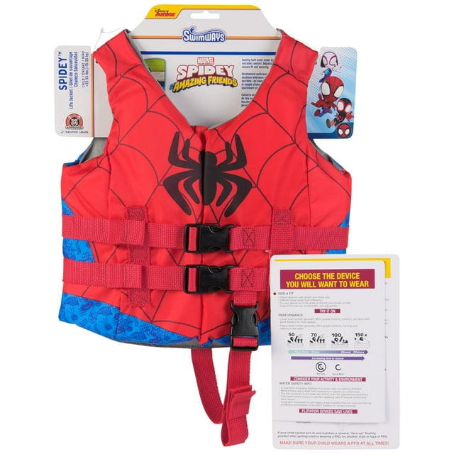 Chaleco salvavidas Swimways Marvel Spidey para niños de 15 a 25 kg