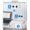 thumbnail image 2 of BORN4SHIP Impresora Bluetooth portátil - Impresora térmica inalámbrica, compatible con papel térmico de varios tamaños, compatible con teléfonos Android e iOS y PC, impresora sin tinta de 300 DPI para, 2 of 5