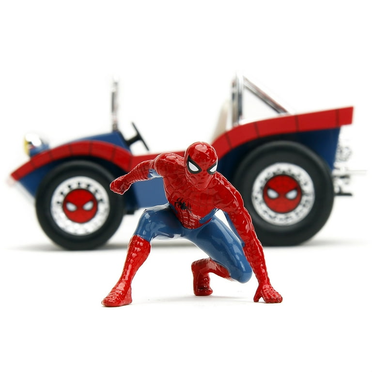 Jada Marvel Toy Spider-Man, Red & Blue Dune Buggy with