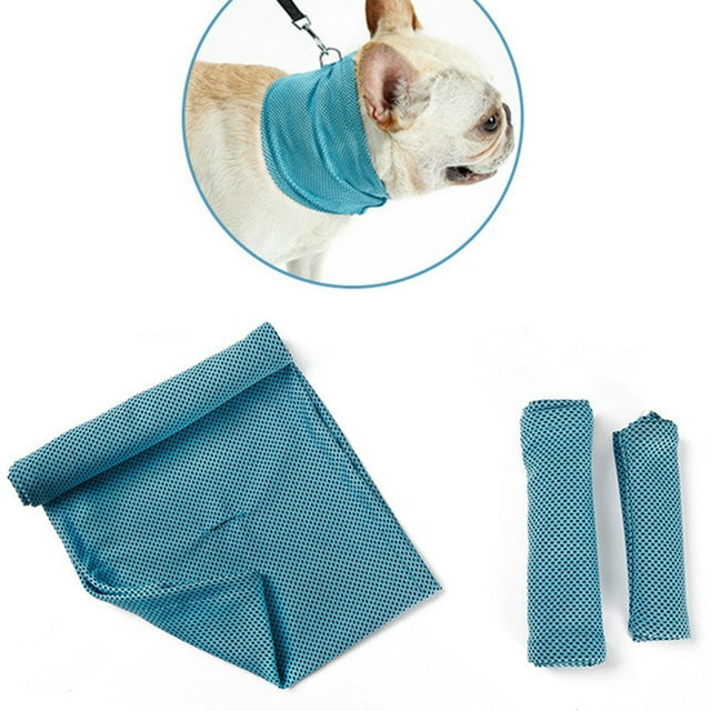 Collier de Refroidissement Respirant Été Refroidissement Bandana pour Chien Chat