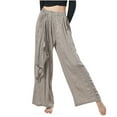 thumbnail image 2 of Utoimkio Women's Wide Leg Pants Summer Casual Loose High Waisted Lounge Pants for Women, 2 of 7