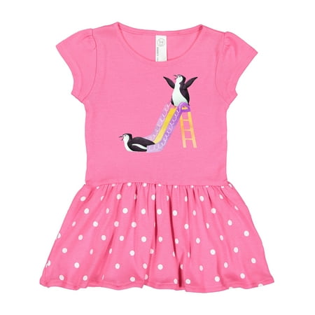 

Inktastic Penguin Slide Gift Baby Girl Dress