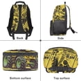thumbnail image 6 of Pzuqiu Yellow Tractor Personalized Backpack for School Kids Boys Large Capacity Customized Schoolbags with Side Pockets Bookbags 17 Inches Custom Backpacks with Name Ages 8-12, 6 of 7