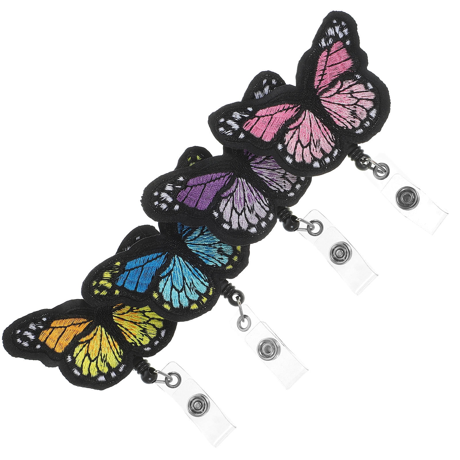 unbranded 16 Pcs  Practical Badge Holders Butterflies-Shaped Cards Buckles Id Cards Clips Adorable Badge Clips