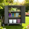 thumbnail image 2 of Jopath 47'' Tall Metal Garage Storage Cabinet,Tool Storage Cabinet for Garage,Warehouse,Garden,Office, Living Room,Bathroom,Slate Grey, 2 of 8