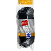 Hanes - Men's Fit No-Show Socks, 6 Pairs