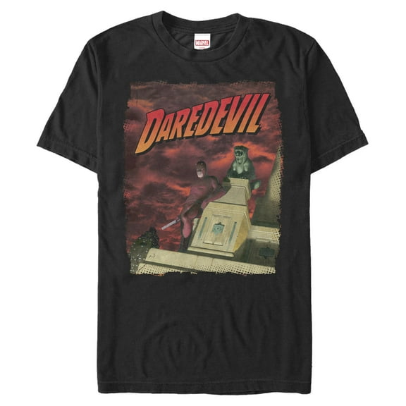 Mens Marvel: Daredevil Skyscraper Hero Poster T Shirt