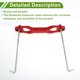 thumbnail image 2 of Soporte de batería universal para automóvil Unique Bargains, soporte de bloqueo de batería de aleación de aluminio rojo, 1 juego con ganchos en J, tuercas, arandelas y manguitos protectores, 2 of 6
