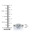 thumbnail image 5 of JeenMata Cushion Cut Real Diamond - Vintage Style - Engagement Ring - Split Shank - Halo Ring - 10K White Gold, 5 of 8