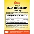 thumbnail image 2 of Sambucus Black Elderberry | 2000mg Concentrated Extract | 100 Capsules | For Men and Women | by Sundance, 2 of 3
