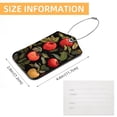 thumbnail image 5 of Square PU Leather 2 Pack Travel Tag - Bag Tag - Suitcase Tag with Privacy Cover and Stainless Steel Ring - Suitable for Travel, Backpack, and Handbag Fruit, 5 of 7
